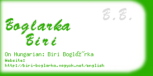 boglarka biri business card